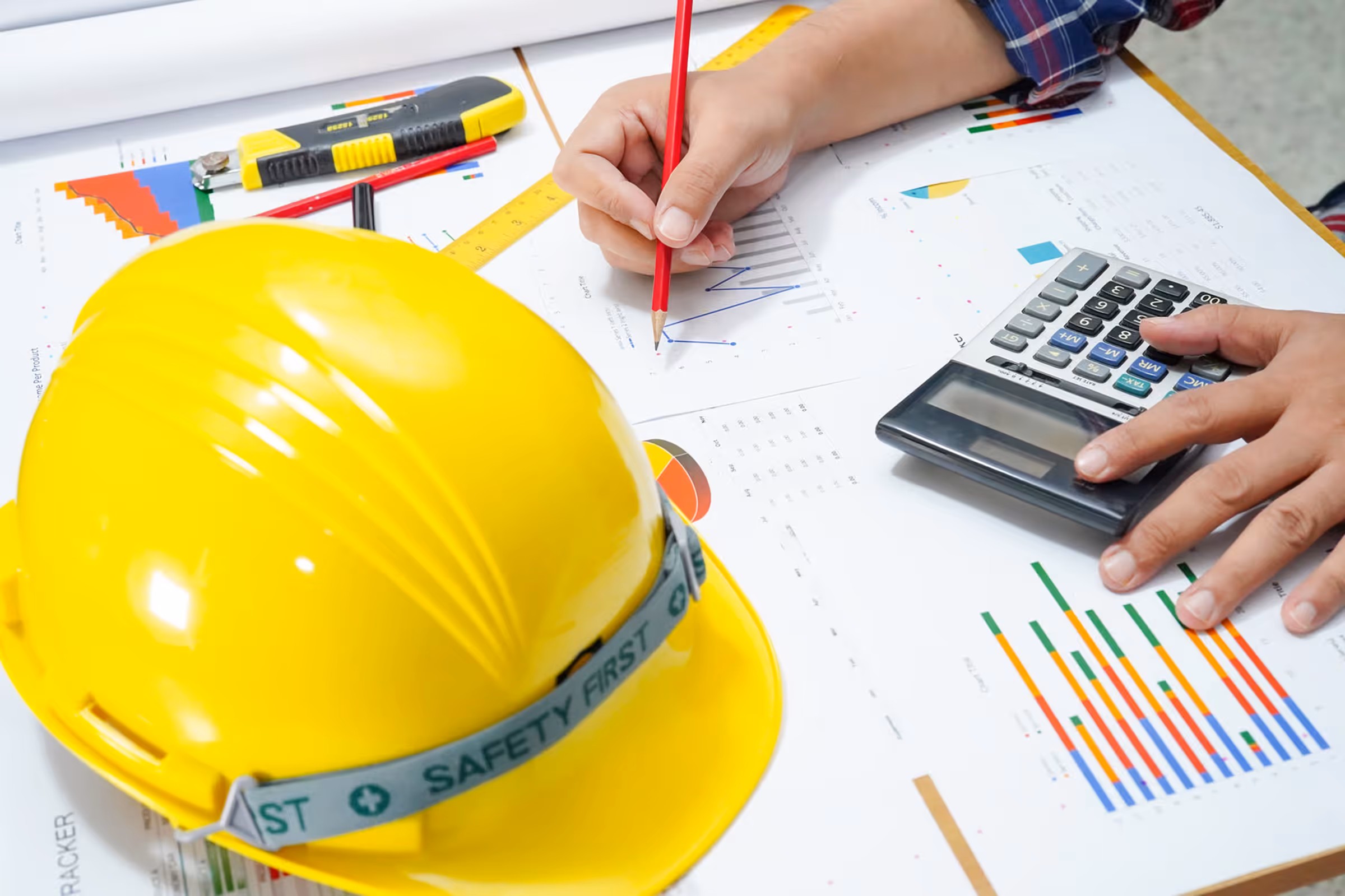 Construction job cost tracking spreadsheet showing budget versus actual costs across labor, materials, and subcontractors